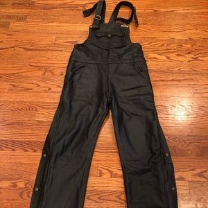 Women’s leather overalls